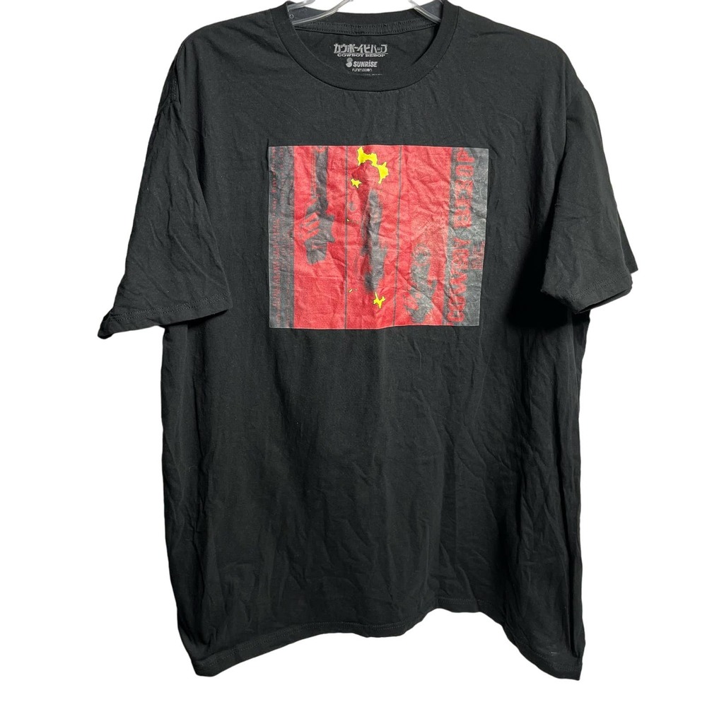 Cowboy Bebop Adult T-Shirt Red Gun Panels Size XL